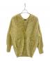 allureville（アルアバイル）の古着「シャイニーフェザーカーディガン」｜ゴールド