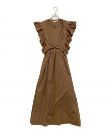 ETRE TOKYO（エトレトウキョウ）の古着「レイヤードマキシキャミワンピース」｜ブラウン