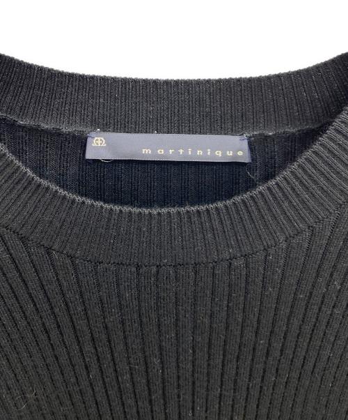 martinique（マルティニーク）martinique (マルティニーク) ニット×布帛ワンピース ブラック サイズ:-の古着・服飾アイテム