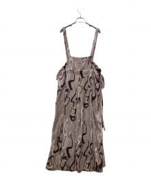 la belle etude（ラベルエチュード）の古着「ニュアンス柄リラックスサロペ」｜ブラウン