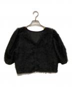 Mystradaマイストラーダ）の古着「シャギークロップドプルオーバー」｜ブラック