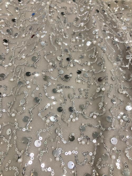 ARPEGE STORY（アルページュストーリー）ARPEGE STORY (アルページュストーリー) スパンコールタイトスカート グレー サイズ:2の古着・服飾アイテム