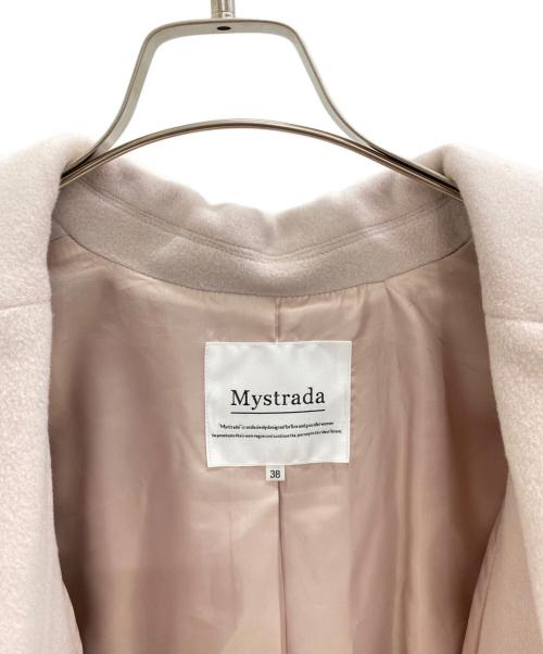 Mystrada（マイストラーダ）Mystrada (マイストラーダ) チェスターコート ピンク サイズ:38の古着・服飾アイテム