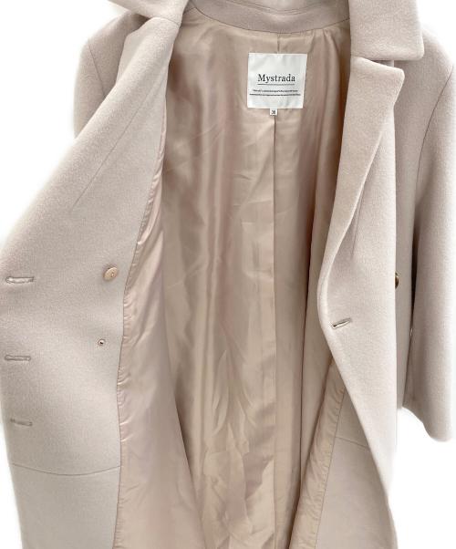 Mystrada（マイストラーダ）Mystrada (マイストラーダ) チェスターコート ピンク サイズ:38の古着・服飾アイテム