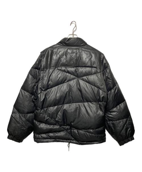 UNDERCOVERISM（アンダーカバーイズム）UNDERCOVERISM (アンダーカバーイズム) Yoke Leather Random Stitch Down Blouson/ヨークレザーランダムステッチダウンブルゾン ブラック サイズ:4の古着・服飾アイテム