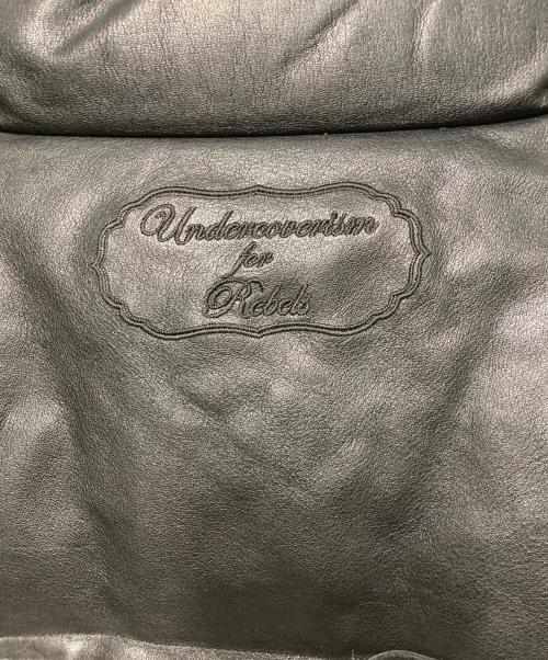 UNDERCOVERISM（アンダーカバーイズム）UNDERCOVERISM (アンダーカバーイズム) Yoke Leather Random Stitch Down Blouson/ヨークレザーランダムステッチダウンブルゾン ブラック サイズ:4の古着・服飾アイテム