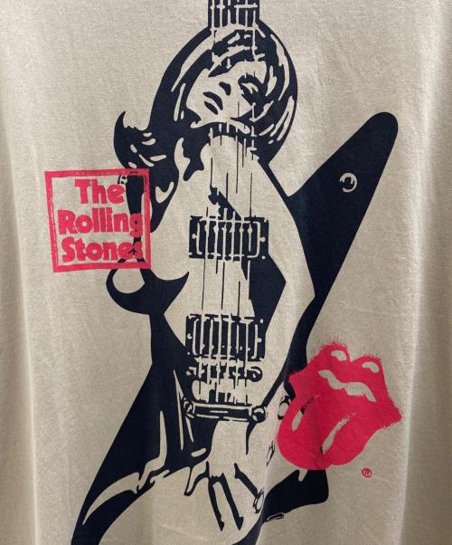 Thee Hysteric XXX（ジィ ヒステリックトリプルエックス）Thee Hysteric XXX (ジィ ヒステリックトリプルエックス) THE ROLLING STONES (ザ ローリングストーンズ) STONES LOVES GUITAR GIRL Tシャツ ベージュ サイズ:SIZE XLの古着・服飾アイテム