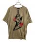 Thee Hysteric XXX（ジィ ヒステリックトリプルエックス）の古着「STONES LOVES GUITAR GIRL Tシャツ」｜ベージュ