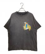 SAINT MICHAELセントマイケル）の古着「SS TEE/BLUE FACE」｜ブラック