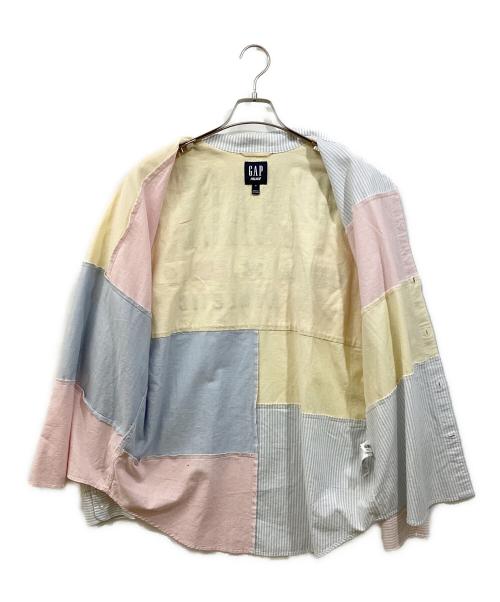 GAP（ギャップ）GAP (ギャップ) PALACE (パレス) Oxford Drop Shoulder Loose Fit Shirt ブルー×ピンク サイズ:Mの古着・服飾アイテム