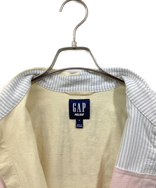 GAP（ギャップ）GAP (ギャップ) PALACE (パレス) Oxford Drop Shoulder Loose Fit Shirt ブルー×ピンク サイズ:Mの古着・服飾アイテム