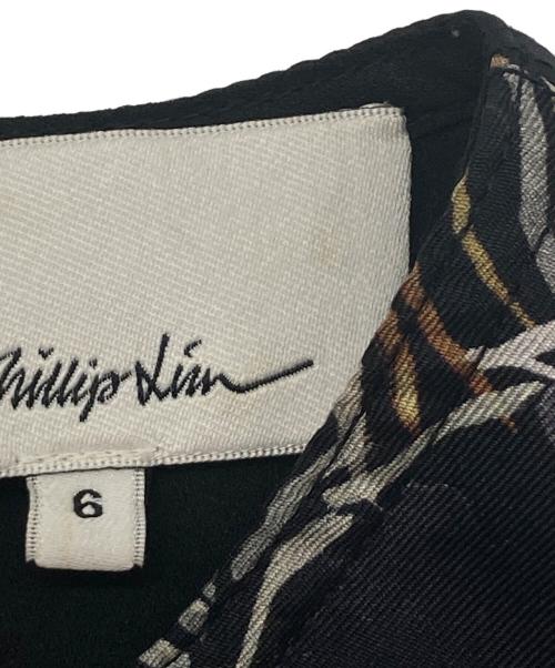 3.1 phillip lim（スリーワンフィリップリム）3.1 phillip lim (スリーワンフィリップリム) ノースリーブシルクカットソー ブラック サイズ:6の古着・服飾アイテム