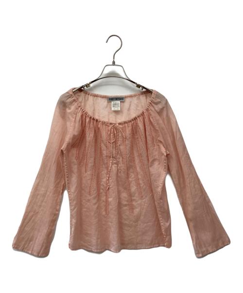 ISSEY MIYAKE（イッセイミヤケ）ISSEY MIYAKE (イッセイミヤケ) スモックブラウス ピンク サイズ:2の古着・服飾アイテム