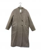 Nobleノーブル）の古着「MTRチェスターディテールVカラーコート」｜ベージュ