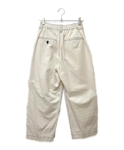 MAISON SPECIAL（メゾンスペシャル）MAISON SPECIAL (メゾンスペシャル) ジグザグステッチワイドパンツ 11221461241 ホワイト サイズ:00の古着・服飾アイテム