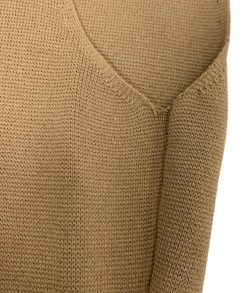 Diagram（ダイアグラム）Diagram (ダイアグラム) チェックニットワンピース ベージュ サイズ:36の古着・服飾アイテム