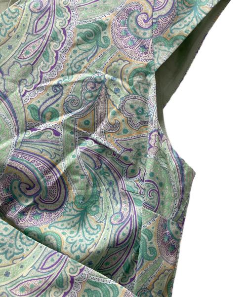 MaxMara（マックスマーラ）MaxMara (マックスマーラ) 総柄ワンピース ライトグリーン サイズ:44の古着・服飾アイテム