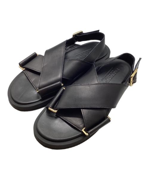 PADRONE（パドローネ）PADRONE (パドローネ) ベルトサンダル ブラック サイズ:SIZE 41の古着・服飾アイテム