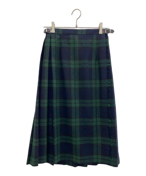O'NEIL OF DUBLIN（オニールオブダブリン）O'NEIL OF DUBLIN (オニールオブダブリン) ラップスカート グリーン サイズ:38の古着・服飾アイテム