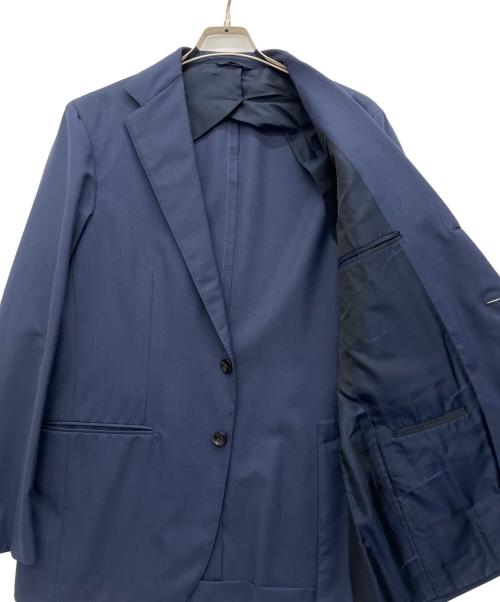 GianFranco Bommezzadri（ジャンフランコ ボメザドリ）Gianfranco Bommezzadri (ジャンフランコ ボメザドリ) ウールトロピカルソリッド3B1プリーツスーツ ネイビー サイズ:50の古着・服飾アイテム