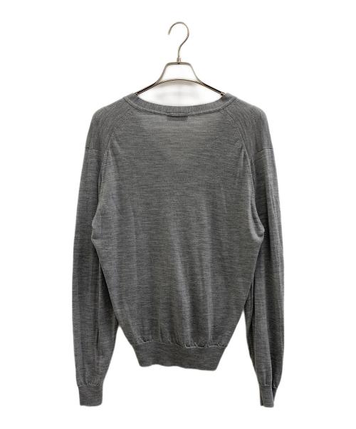 JOHN SMEDLEY（ジョンスメドレー）JOHN SMEDLEY (ジョンスメドレー) ウールニットカーディガン グレー サイズ:Mの古着・服飾アイテム