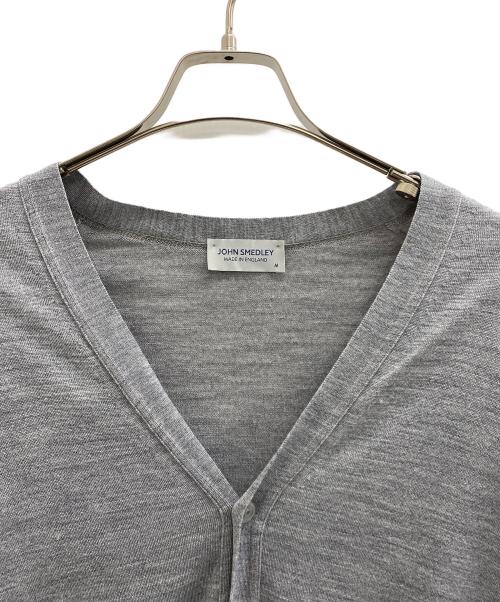 JOHN SMEDLEY（ジョンスメドレー）JOHN SMEDLEY (ジョンスメドレー) ウールニットカーディガン グレー サイズ:Mの古着・服飾アイテム