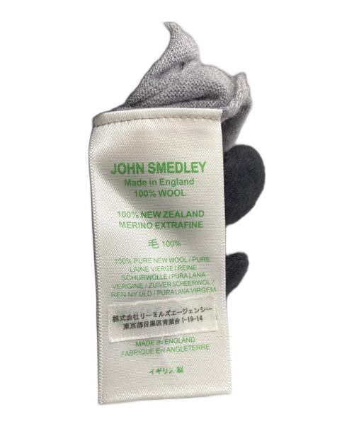 JOHN SMEDLEY（ジョンスメドレー）JOHN SMEDLEY (ジョンスメドレー) ウールニットカーディガン グレー サイズ:Mの古着・服飾アイテム