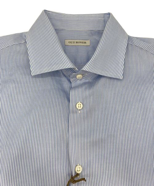 GUY ROVER（ギローバー）GUY ROVER (ギローバー) ストライプシャツ 3350W2530 ブルー×ホワイト サイズ:41の古着・服飾アイテム
