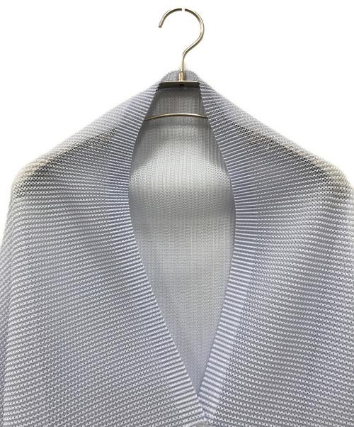 PLEATS PLEASE（プリーツプリーズ）PLEATS PLEASE (プリーツプリーズ) メッシュカーディガン スカイブルー サイズ:-の古着・服飾アイテム