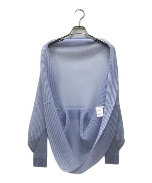 PLEATS PLEASE（プリーツプリーズ）PLEATS PLEASE (プリーツプリーズ) メッシュカーディガン スカイブルー サイズ:-の古着・服飾アイテム
