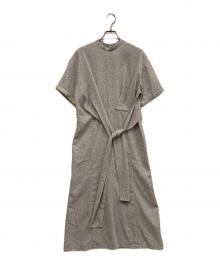 CLANE×MINAMI TANAKA（クラネ×ミナミ タナカ）の古着「CIRCLE FLOWER ONE PIECE」｜ブルー×ベージュ