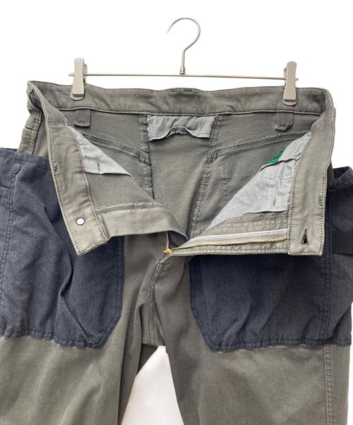 HAKU MOUNTAIN SUPPLY（ハク マウンテン サプライ）HAKU MOUNTAIN SUPPLY (ハク マウンテン サプライ) ハンズフリーロークロッチスキニーカラーパンツ　HK-T104 カーキ サイズ:XLの古着・服飾アイテム