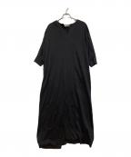 Curensologyカレンソロジー）の古着「フロントスリットワンピース」｜ブラック