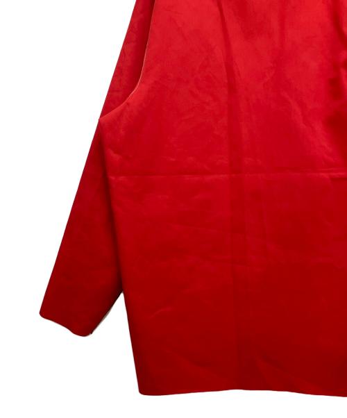 CAMIEL FORTGENS（カミエルフォートヘンス）CAMIEL FORTGENS (カミエルフォートヘンス) HOODED RAIN JACKET REVERSIBLE レッド×オリーブ サイズ:Sの古着・服飾アイテム