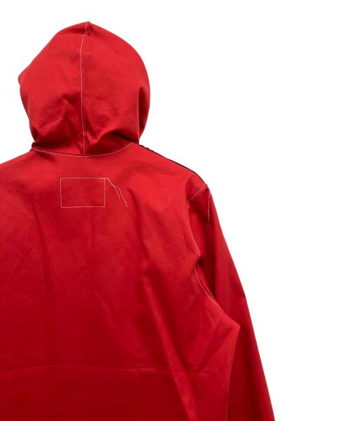 CAMIEL FORTGENS（カミエルフォートヘンス）CAMIEL FORTGENS (カミエルフォートヘンス) HOODED RAIN JACKET REVERSIBLE レッド×オリーブ サイズ:Sの古着・服飾アイテム
