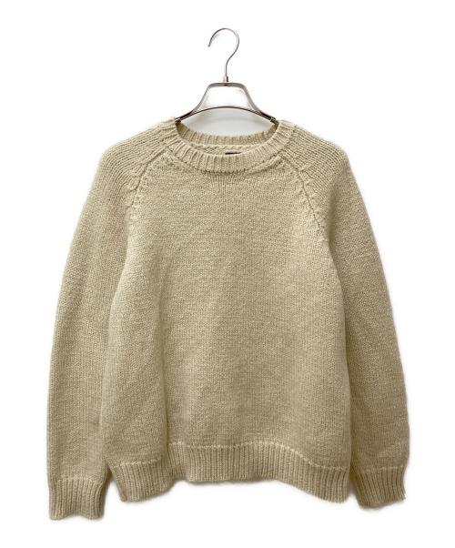 BATONER（バトナ―）BATONER (バトナ―) ウールアルパカシルクニット BN-19FM-039 ベージュ サイズ:2の古着・服飾アイテム