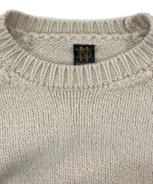 BATONER（バトナ―）BATONER (バトナ―) ウールアルパカシルクニット BN-19FM-039 ベージュ サイズ:2の古着・服飾アイテム