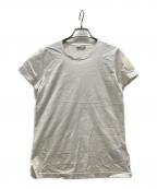 MONCLERモンクレール）の古着「肩ワッペンロゴ/カットソー」｜ホワイト