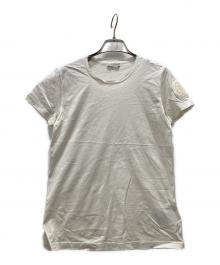 MONCLER（モンクレール）の古着「肩ワッペンロゴ/カットソー」｜ホワイト