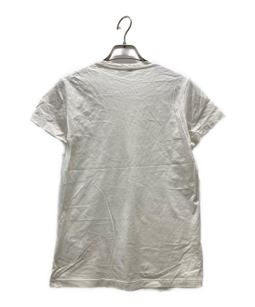 MONCLER（モンクレール）MONCLER (モンクレール) 肩ワッペンロゴ/カットソー ホワイト サイズ:Sの古着・服飾アイテム