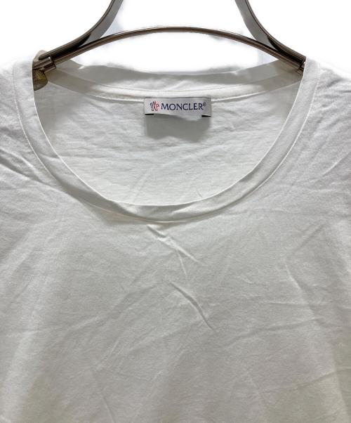 MONCLER（モンクレール）MONCLER (モンクレール) 肩ワッペンロゴ/カットソー ホワイト サイズ:Sの古着・服飾アイテム