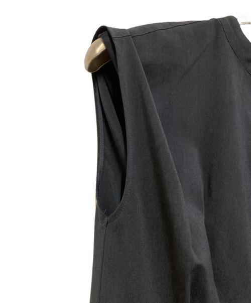 green label relaxing（グリーンレーベルリラクシング）green label relaxing (グリーンレーベルリラクシング) ベルト フレア ワンピース ネイビー サイズ:FREEの古着・服飾アイテム