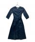 'S Max Mara（エスマックスマーラ）の古着「ノーカラーワンピース」｜ネイビー