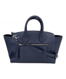 BALLY（バリー）の古着「2WAYバッグ」｜ネイビー