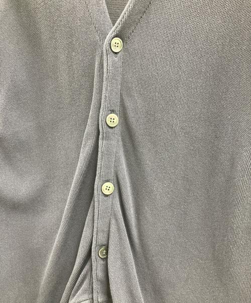 Yonetomi（ヨネトミ）yonetomi (ヨネトミ) ギマコットン カーディガン グレー サイズ:３ 未使用品の古着・服飾アイテム