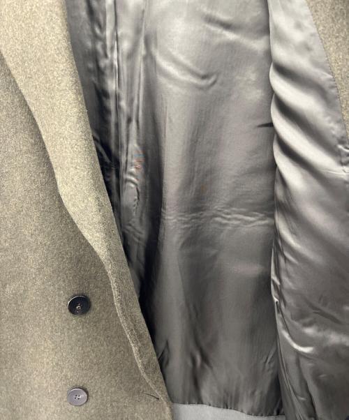 KUHO（クホ）KUHO (クホ) カシミヤブレンドダブルコート オリーブの古着・服飾アイテム