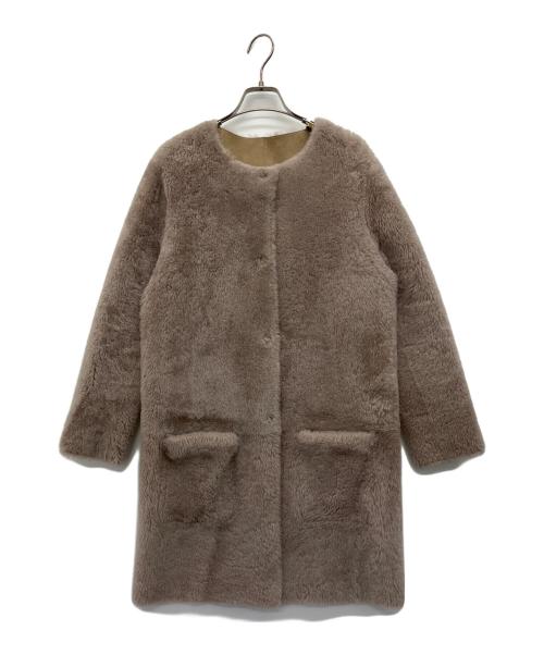 TARA JARMON（タラジャーモン）TARA JARMON (タラジャーモン) ムートンコート ブラウン サイズ:Mの古着・服飾アイテム