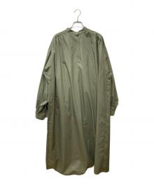 Lavish Gate（ラビッシュゲート）の古着「ボリュームスリーブ カフタンドレス onepiece-04043」｜カーキ