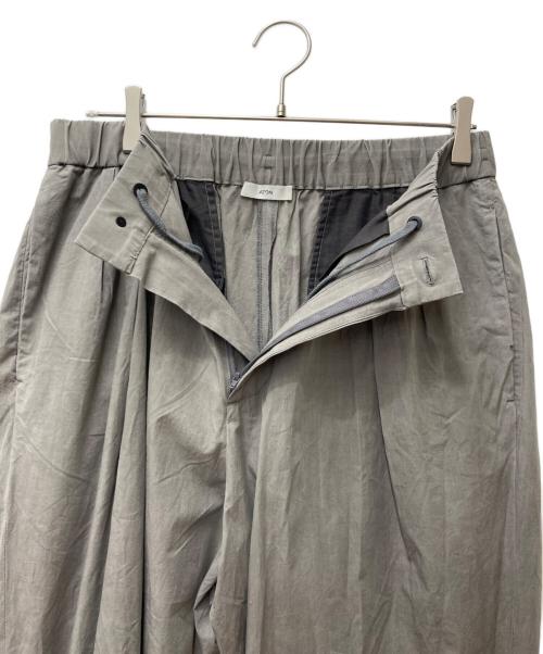 ATON（エイトン）ATON (エイトン) KYOTO TSURIZOME COTTON PARACHUTE PANTS グレー サイズ:6の古着・服飾アイテム