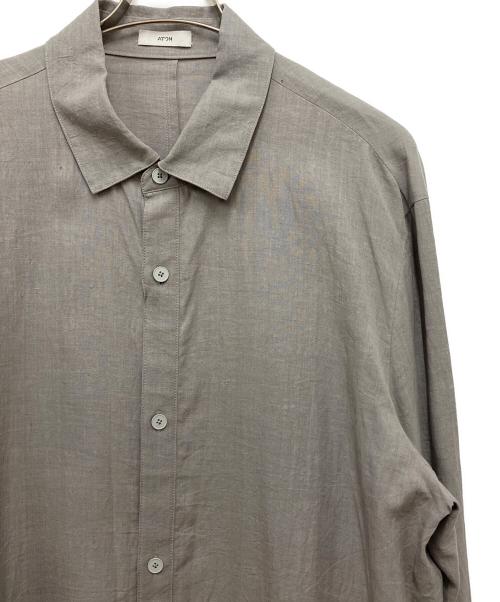 ATON（エイトン）ATON (エイトン) KYOTO TSURIZOME LINEN SHIRT JACKET グレー サイズ:6の古着・服飾アイテム
